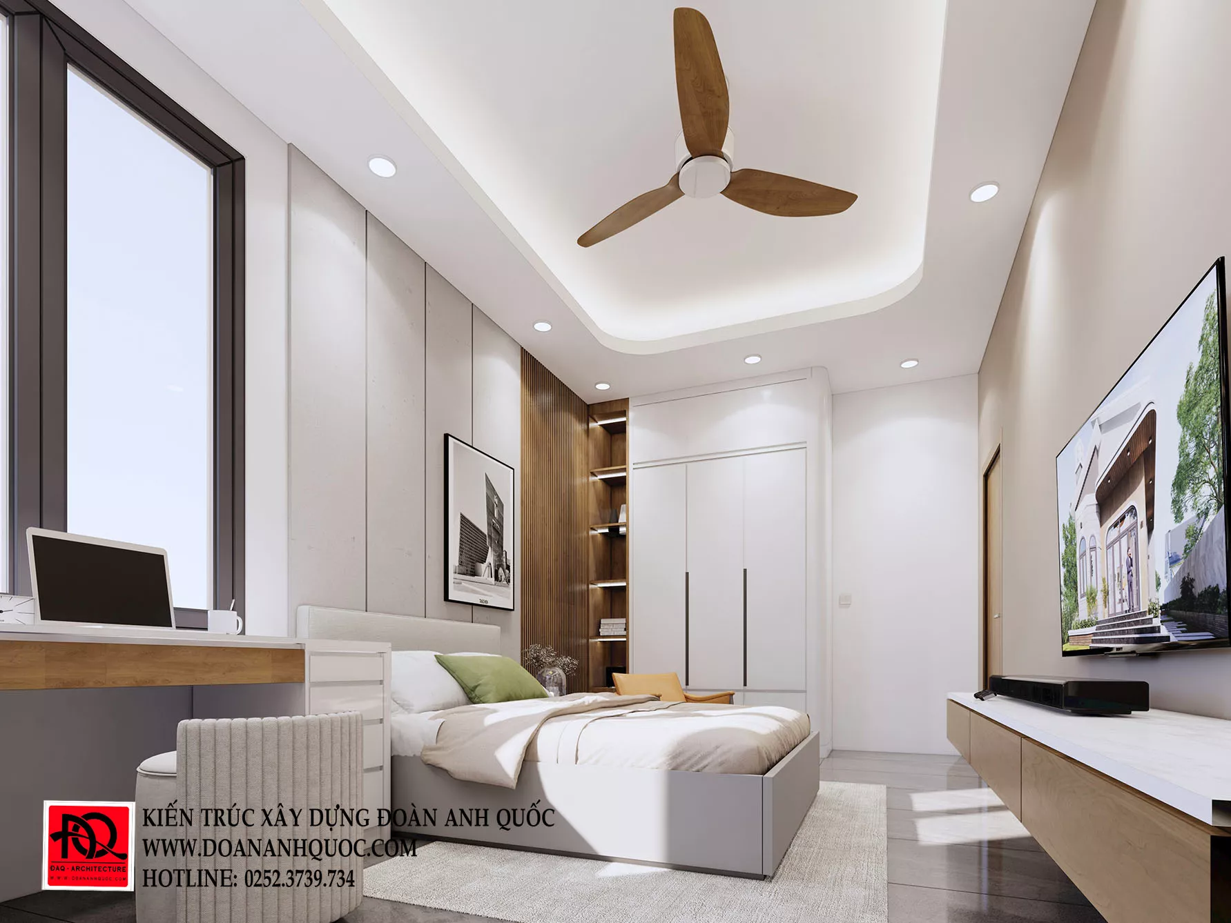 Thiết kế nội thất nhà cấp 4 hiện đại đơn giản tại Phan Thiết